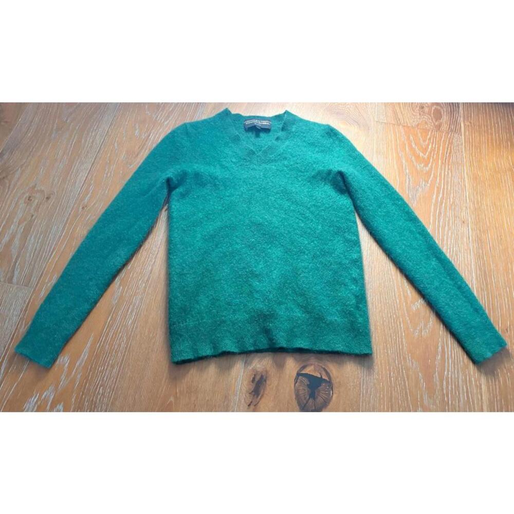 Hudson Bay Republic Green 100% Cashmere Sweater Cozy Lightweight Classic Small